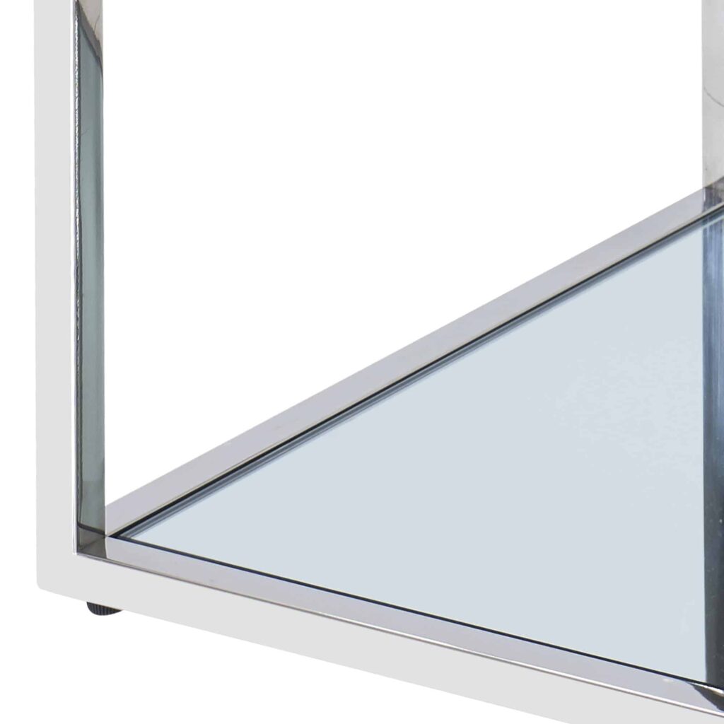 Casini Small Square Coffee Table in Silver - Image 6