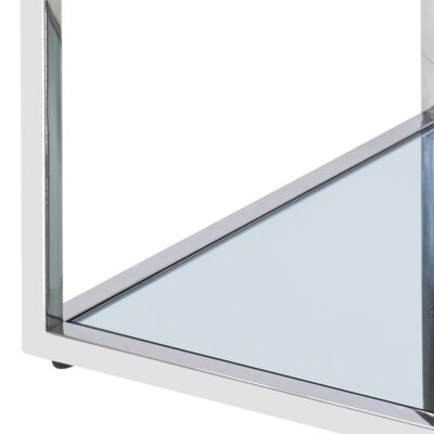 Casini Small Square Coffee Table in Silver 301-632CH_S 301 632CH S 5