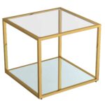 Casini Large Square Coffee Table in Gold 301-632GL_L 301 632GL L 1