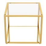 Casini Large Square Coffee Table in Gold 301-632GL_L 301 632GL L 2