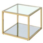 Casini Large Square Coffee Table in Gold 301-632GL_L 301 632GL L 4