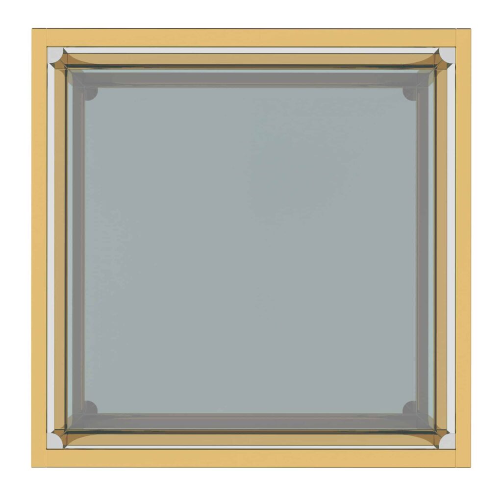 Casini Small Square Coffee Table in Gold - Image 4