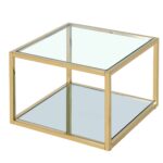 Casini Small Square Coffee Table in Gold 301-632GL_S 301 632GL S 4