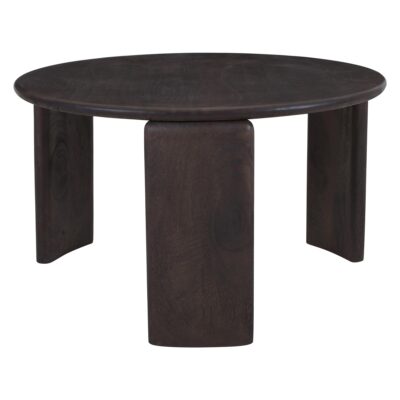 Cabot Round Coffee Table in Mocha