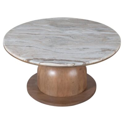 Martina Round Coffee Table in Walnut 301-929WAL 301 929WAL 2