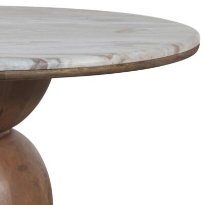 Martina Round Coffee Table in Walnut 301-929WAL 301 929WAL 4