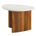 Lyriq Coffee Table in Walnut & White 301-975WAL 301 975WAL 2