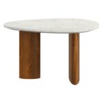 Lyriq Coffee Table in Walnut & White 301-975WAL 301 975WAL 3