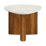 Lyriq Coffee Table in Walnut & White 301-975WAL 301 975WAL 4