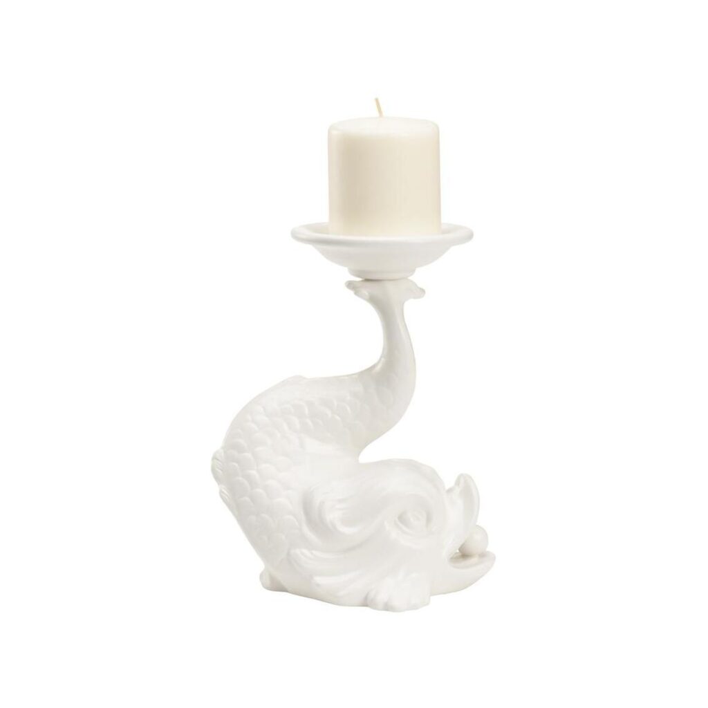 Italian Renaissance Dolphin Candleholder - Image 4