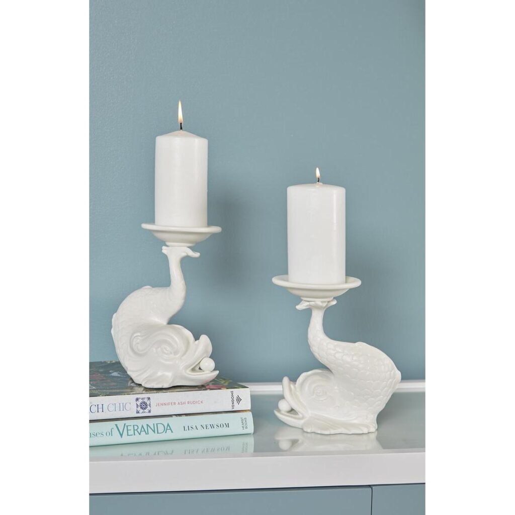 Italian Renaissance Dolphin Candleholder - Image 7