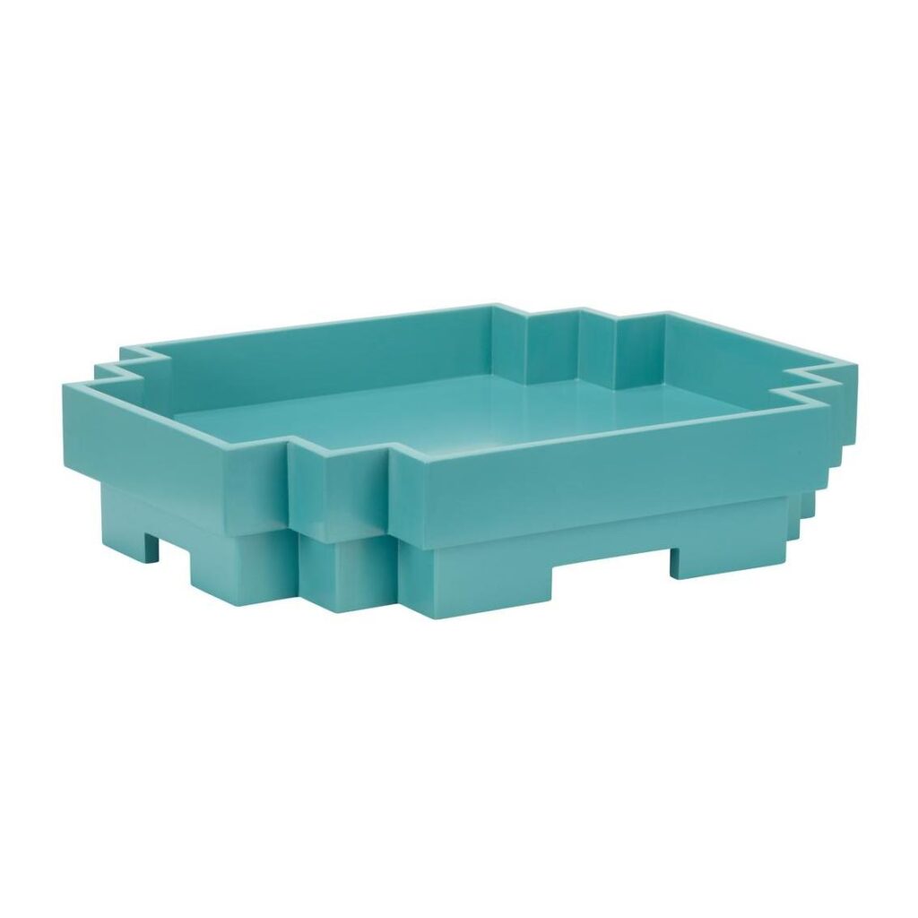 Japandi Tray - Aquamarine