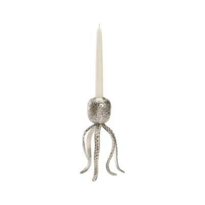 Pacific Octopus Candleholder - Nickel