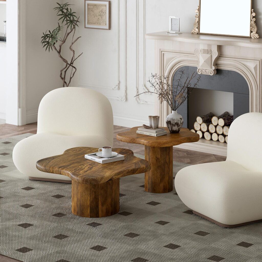 Mayal 2pc Coffee Table Set in Walnut - Image 2