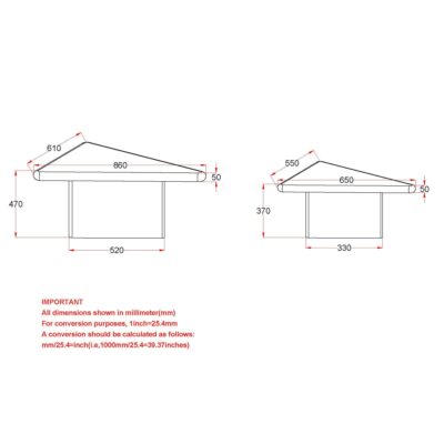 Draco 2pc Coffee Table Set in Black 303-155BLK 303 155BLK LD