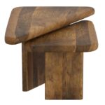 Draco 2pc Coffee Table Set in Walnut 303-155WAL 303 155WAL 3