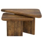Draco 2pc Coffee Table Set in Walnut 303-155WAL 303 155WAL 4