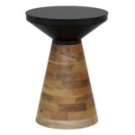 Boden 2pc Coffee Table Set in Black with Walnut 303-229BK 303 229BK 3