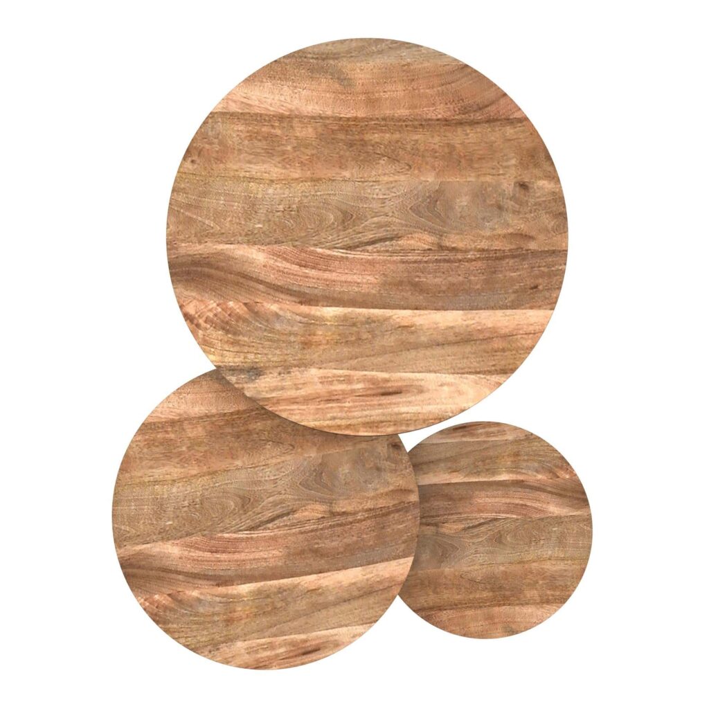 Darsh 3pc Coffee Table Set in Natural and Black - Image 6
