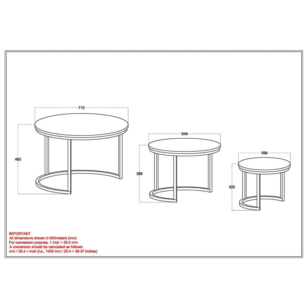 Darsh 3pc Coffee Table Set in Natural and Black - Image 8