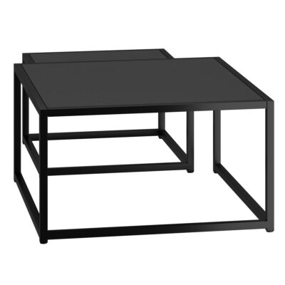 Quinn 2pc Coffee Table Set in Black 303-524BK 303 524BK 2