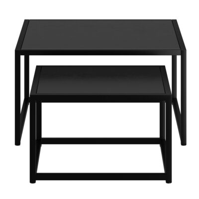 Quinn 2pc Coffee Table Set in Black 303-524BK 303 524BK 4