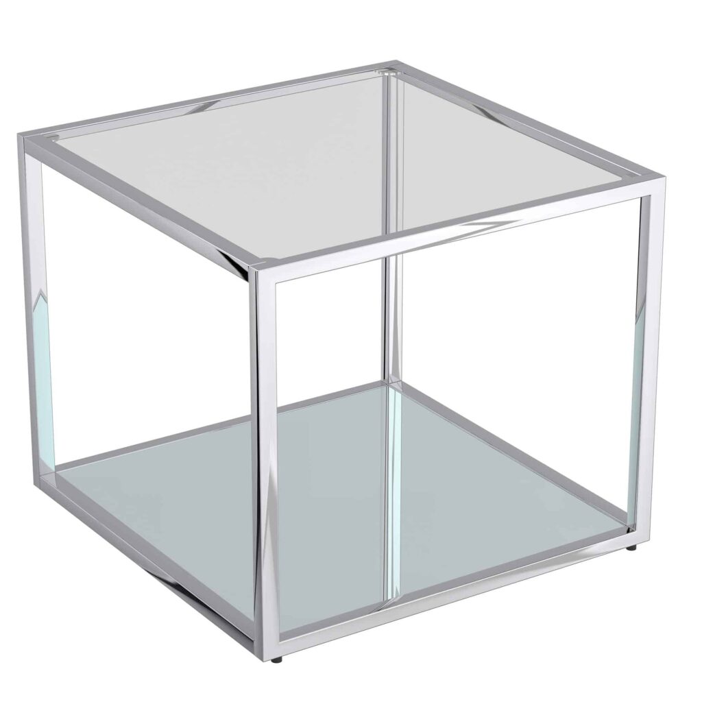 Casini 4pc Multi-Tier Coffee Table Set in Silver - Image 5