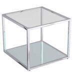 Casini 4pc Multi-Tier Coffee Table Set in Silver 303-632CH-4 303 632CH 4 4