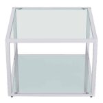 Casini 3pc Small Coffee Table Set in Silver 303-632CH_S 303 632CH S 4