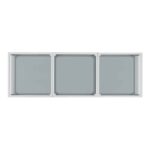 Casini 3pc Small Coffee Table Set in Silver 303-632CH_S 303 632CH S 5