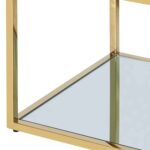 Casini 3pc Multi-Tier Coffee Table Set in Gold 303-632GL-3 303 632GL 3 4