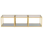 Casini 3pc Small Coffee Table Set in Gold 303-632GL_S 303 632GL S 2