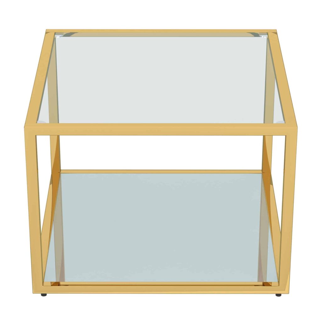 Casini 3pc Small Coffee Table Set in Gold - Image 5