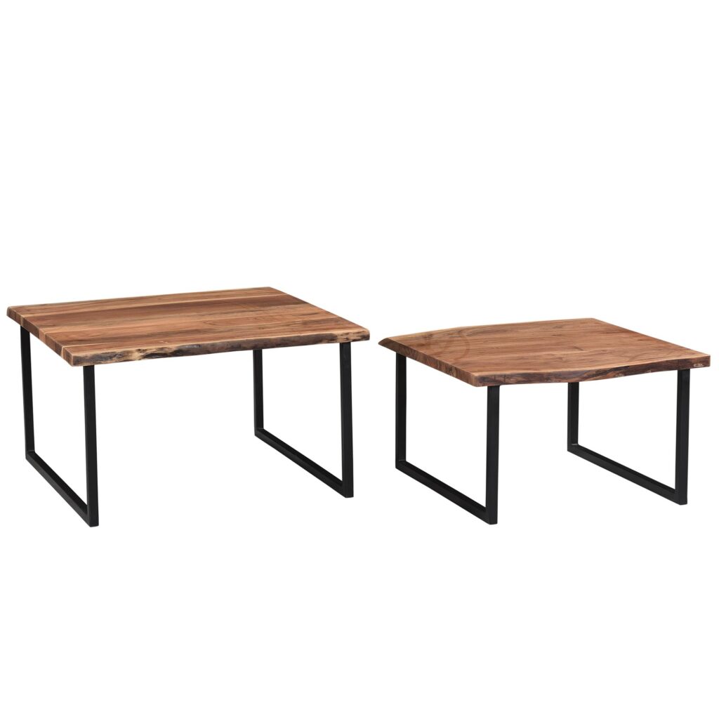 Jivin 2pc Coffee Table Set in Natural and Black - Image 7