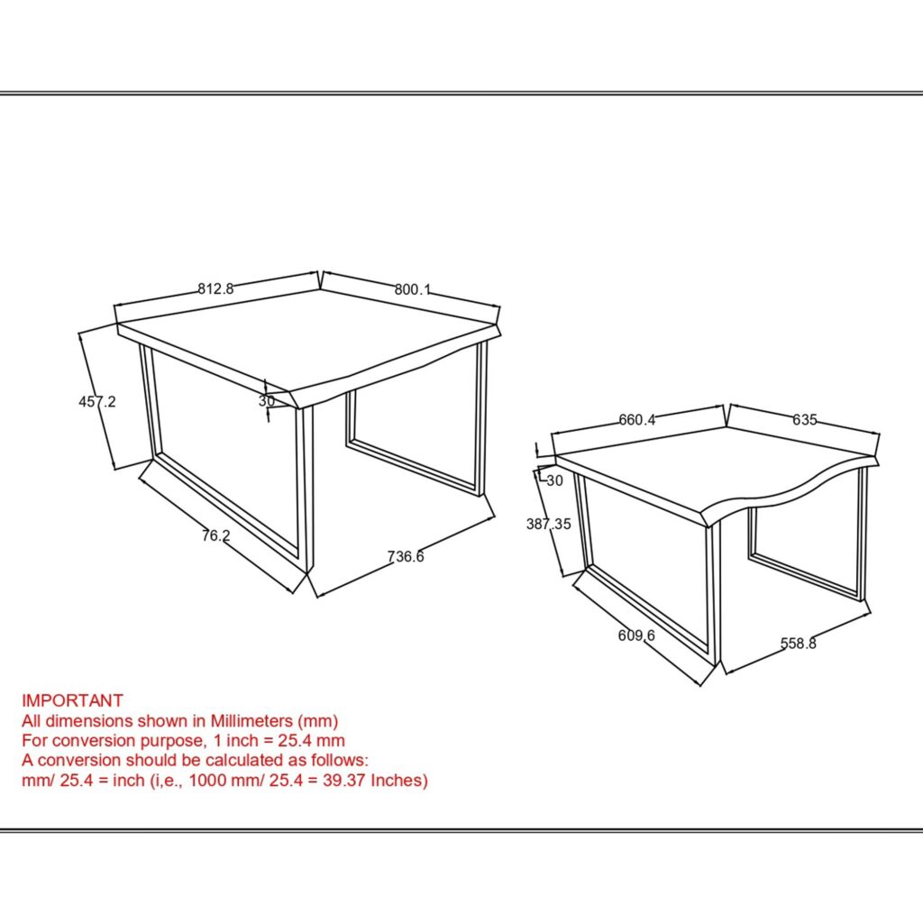 Jivin 2pc Coffee Table Set in Natural and Black - Image 8