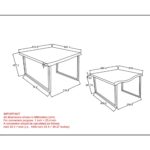 Jivin 2pc Coffee Table Set in Natural and Black 303-676NAT 303 676NAT LD