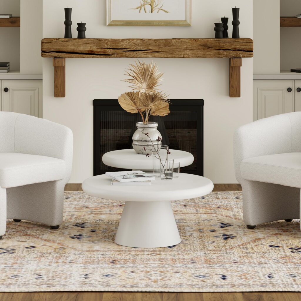 Galio 2pc Coffee Table set in White - Image 2