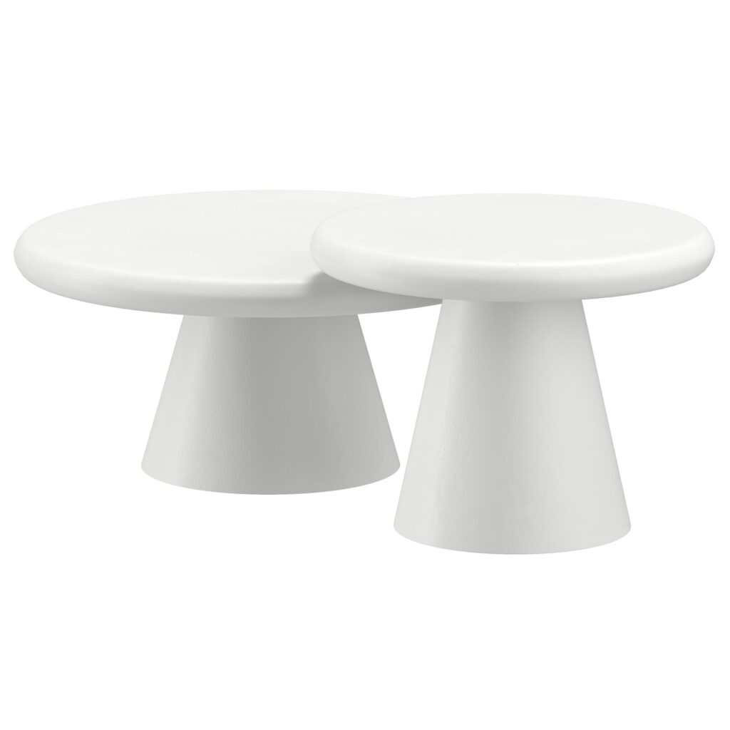 Galio 2pc Coffee Table set in White - Image 5
