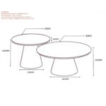 Galio 2pc Coffee Table set in White 303-915WT 303 915WT LD