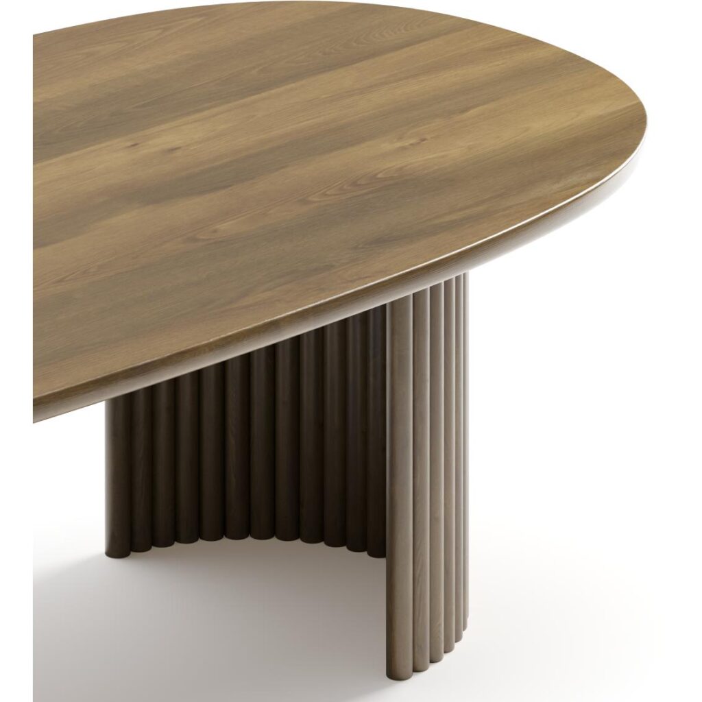 Odilia Dining Table - Walnut - Image 4