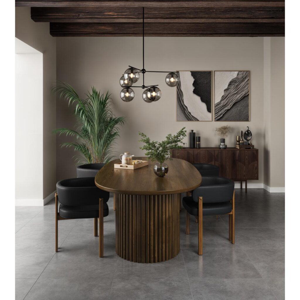 Odilia Dining Table - Walnut - Image 7
