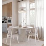 Akira 5-Piece Dining Set - White Wash 3228411 3228411 2