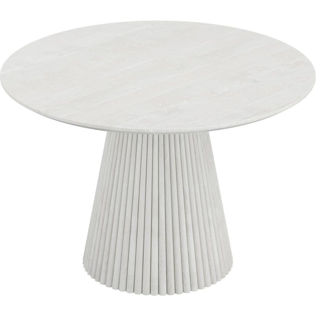 Akira 5-Piece Dining Set - White Wash - Image 4
