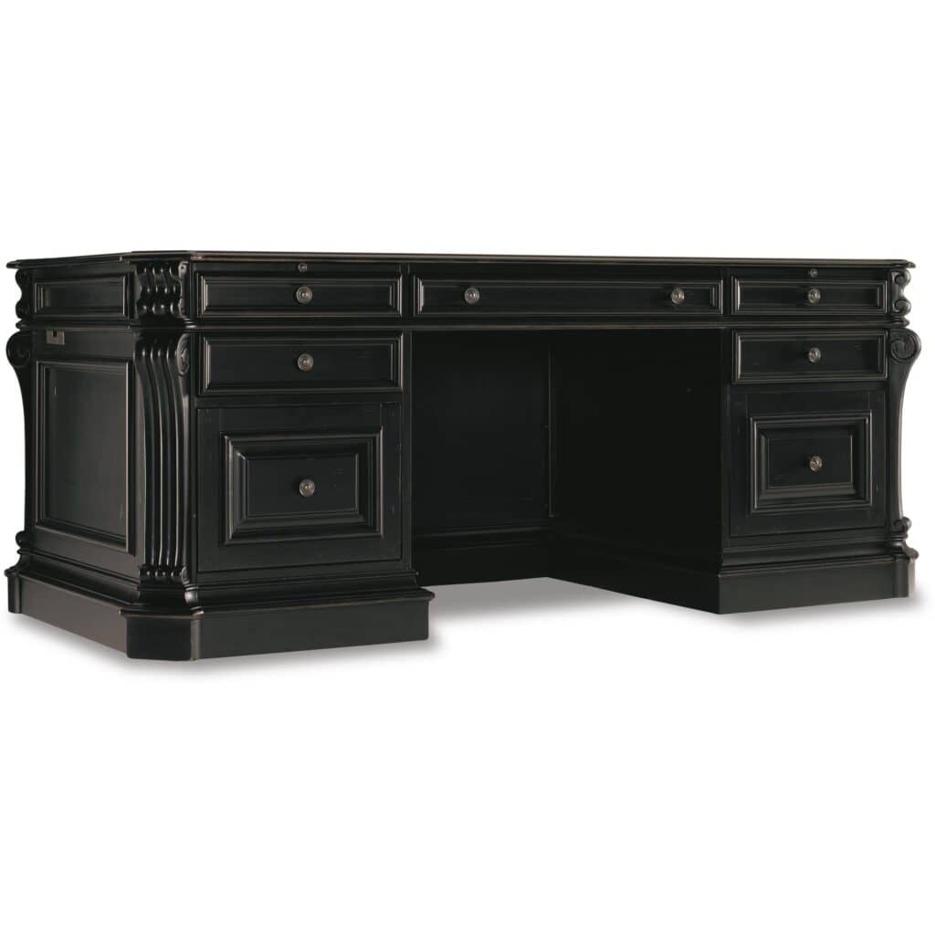 Telluride 76" Executive Desk w/Leather Panels 370-10-363 370 10 363