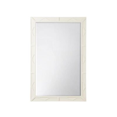 Dahlia Rectangle Mirror - White