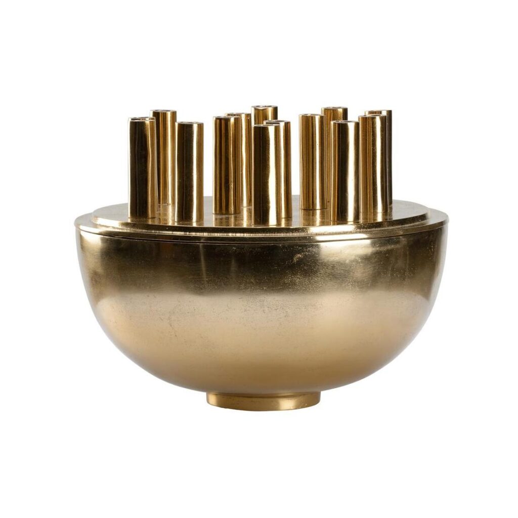 Fluted Brass Vase