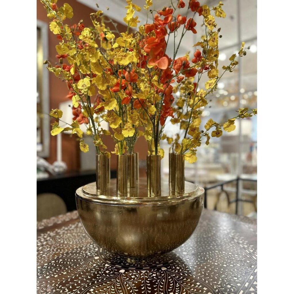 Fluted Brass Vase - Image 4