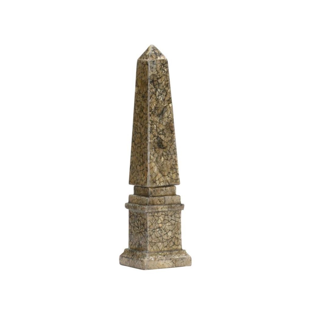 Gold Tortoise Capiz Obelisk (Sm)