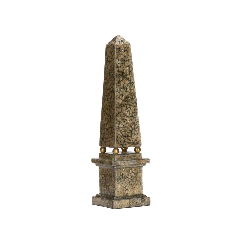 Gold Tortoise Capiz Obelisk (Med)