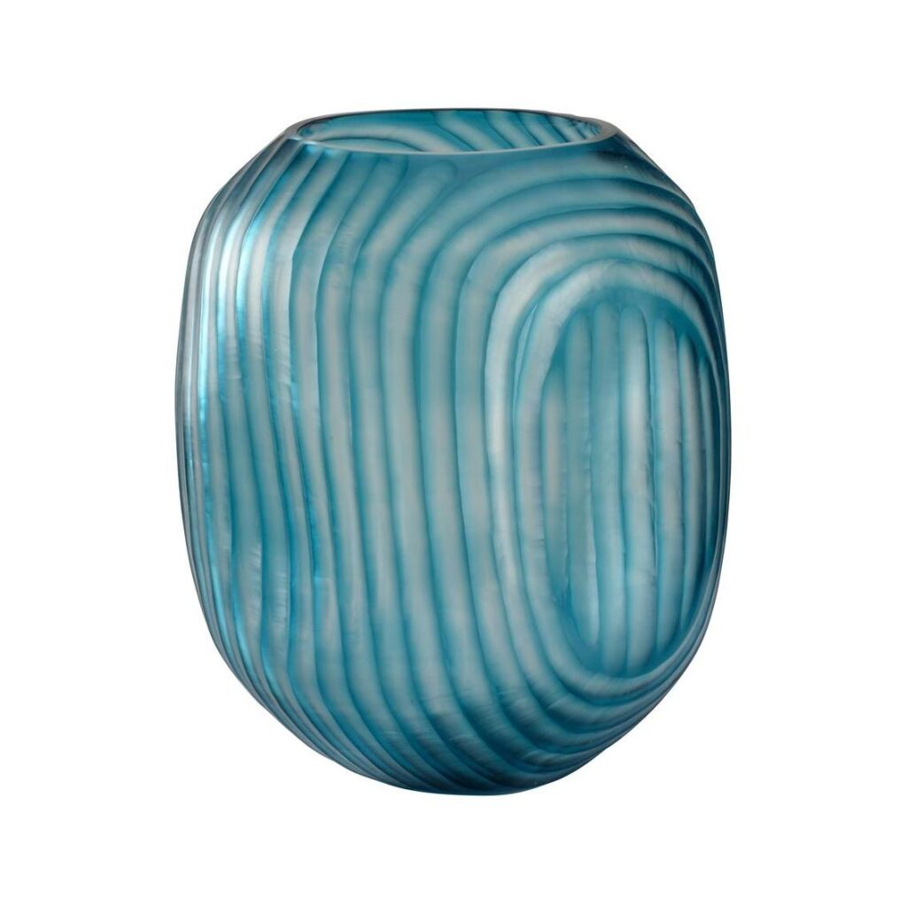 Swirl Vase - Large Blue - Image 3
